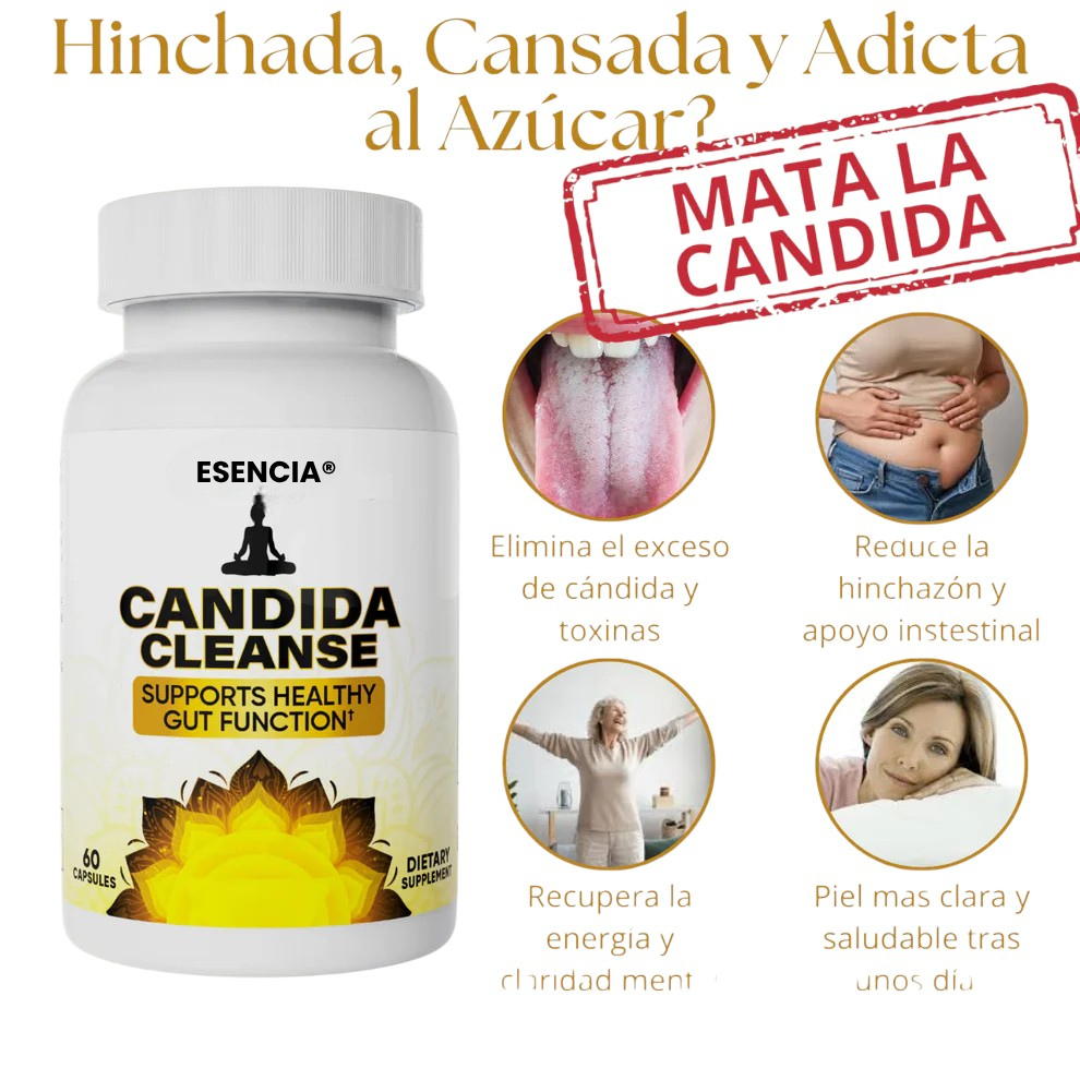 Suplemento CANDIDA apoyo intestinal y colon 60 cápsulas