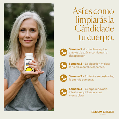 Suplemento CANDIDA apoyo intestinal y colon 60 cápsulas