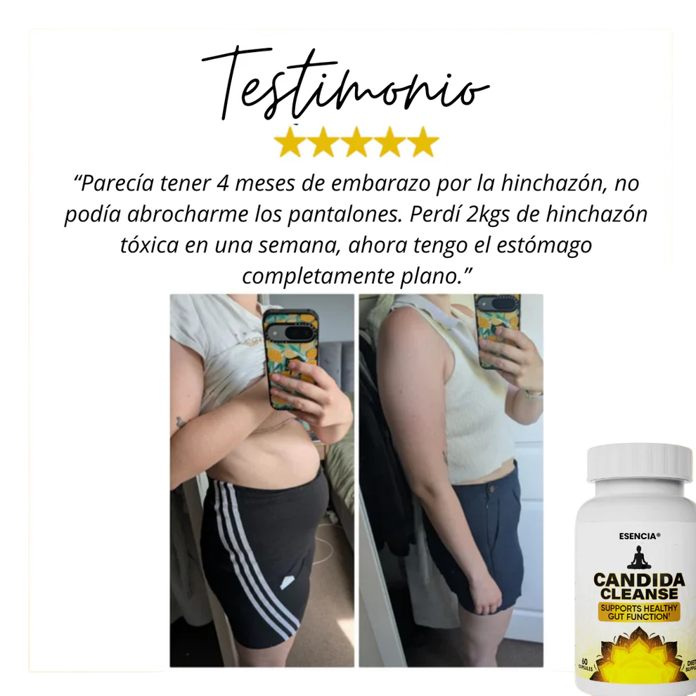 Suplemento CANDIDA apoyo intestinal y colon 60 cápsulas